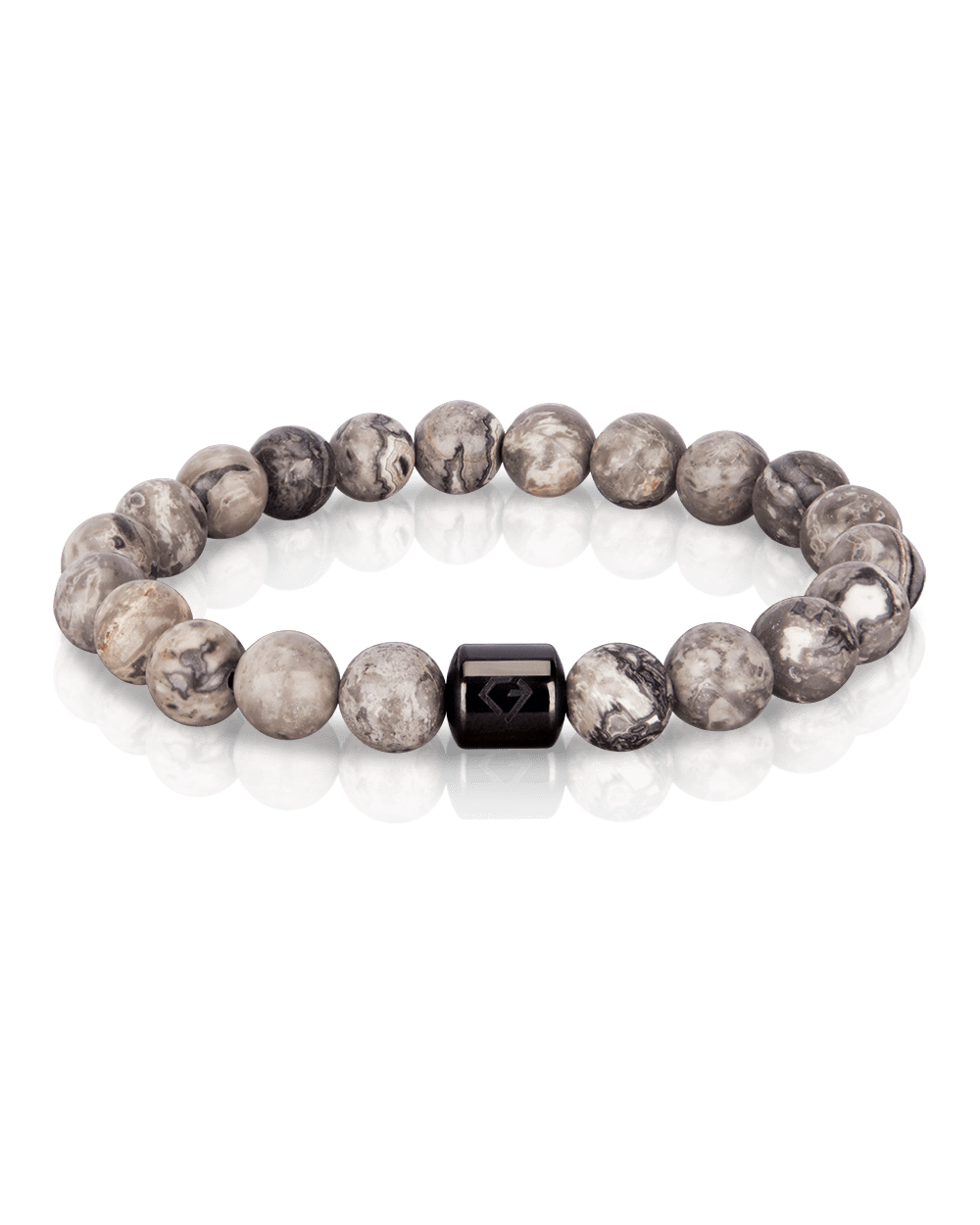 cascary armband chic limited 01 50 fancy gray cy cab 003 CASCARY 💎 Armband chic – Gray Jasper - LIMITED 01-50/50