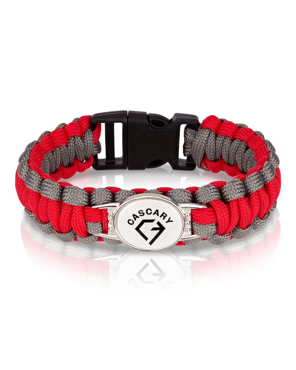 cascary armband heavy red gray limited 21cm cy hab 017 CASCARY 💎 Armband heavy - Red-Gray - LIMITED 01-50/50