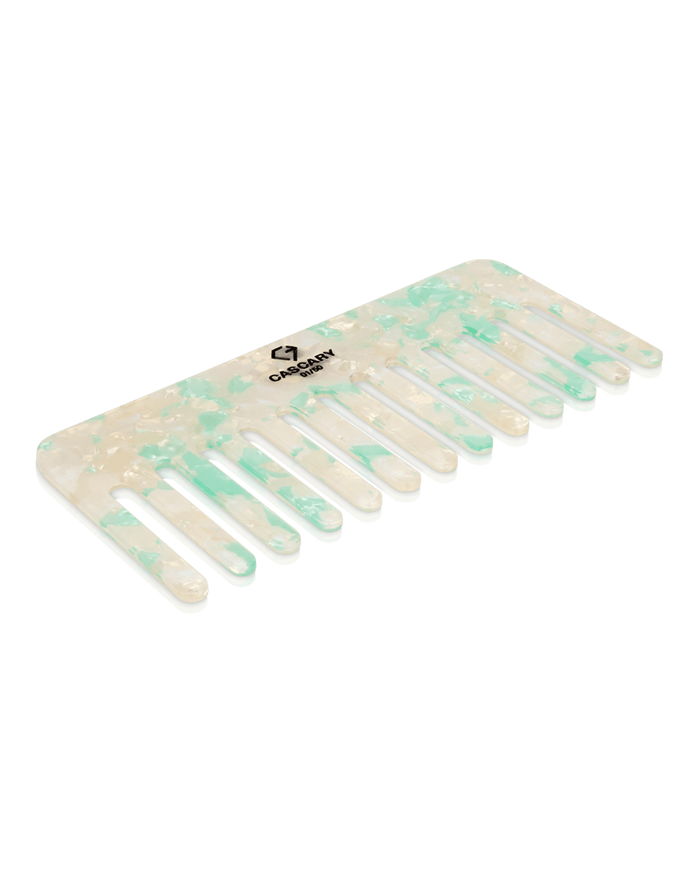 cascary haarkamm glitter green 13x6cm cy hk 020 CASCARY 💎 Haarkamm - Glitter Green - LIMITED 01-50/50