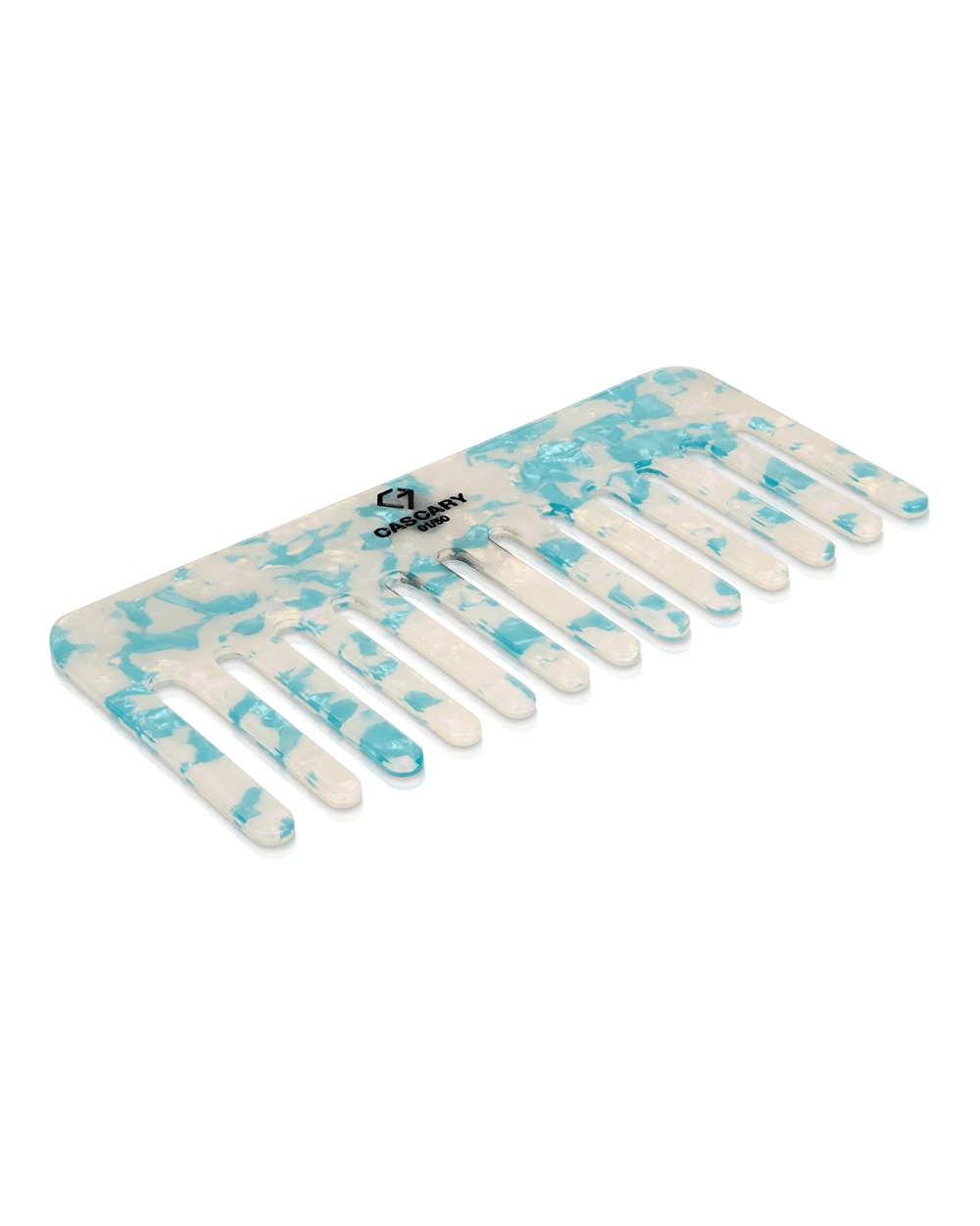 cascary haarkamm glitter turquoise 13x6cm cy hk 018 CASCARY 💎 Haarkamm - Glitter Turquoise - LIMITED 01-50/50