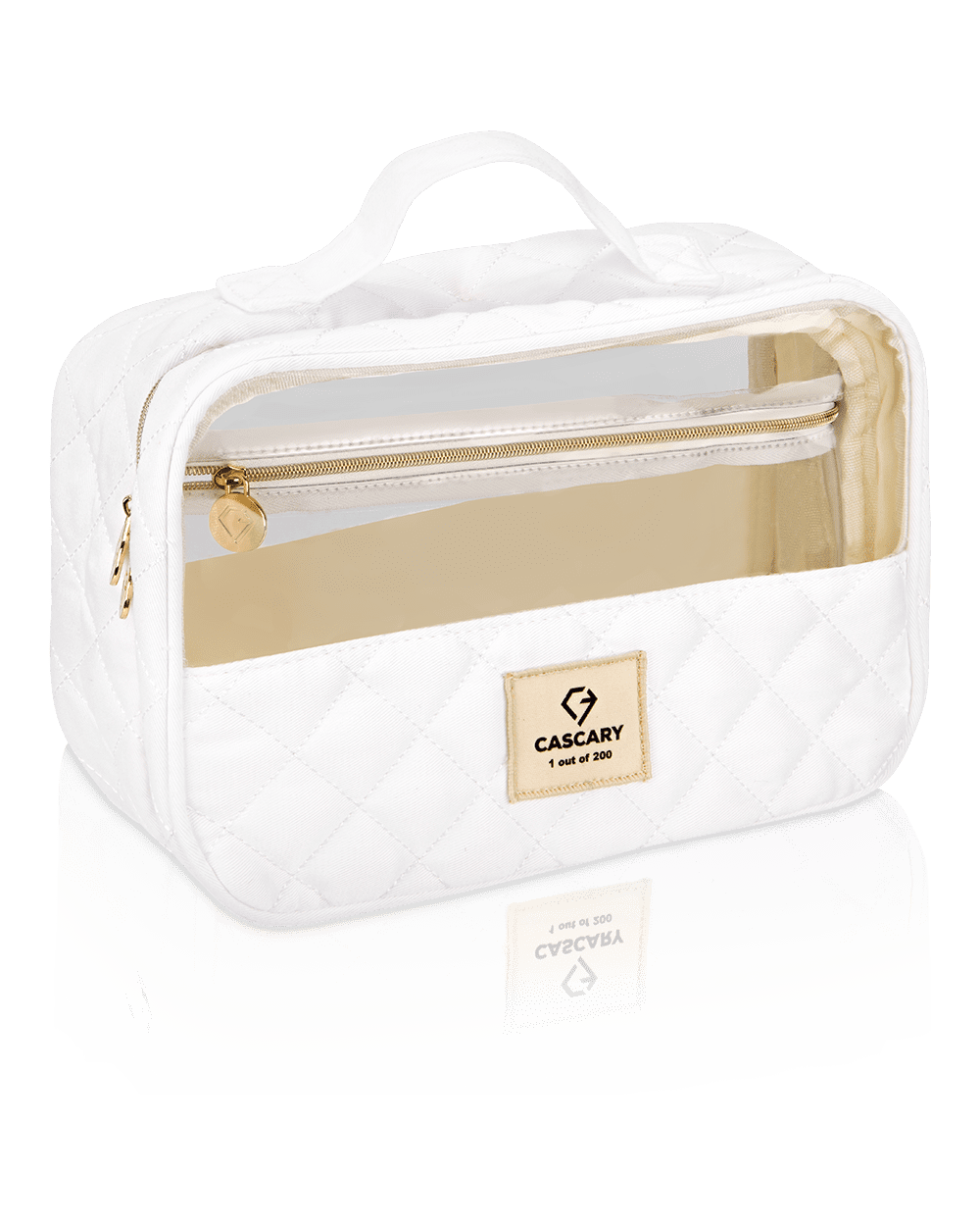 cascary kulturtasche cosmetic travelbag white xl limited 1 out of 200 cy bag 002 CASCARY 💎 Kulturtasche Cosmetic Travelbag white - XL – limited 1 out of 200