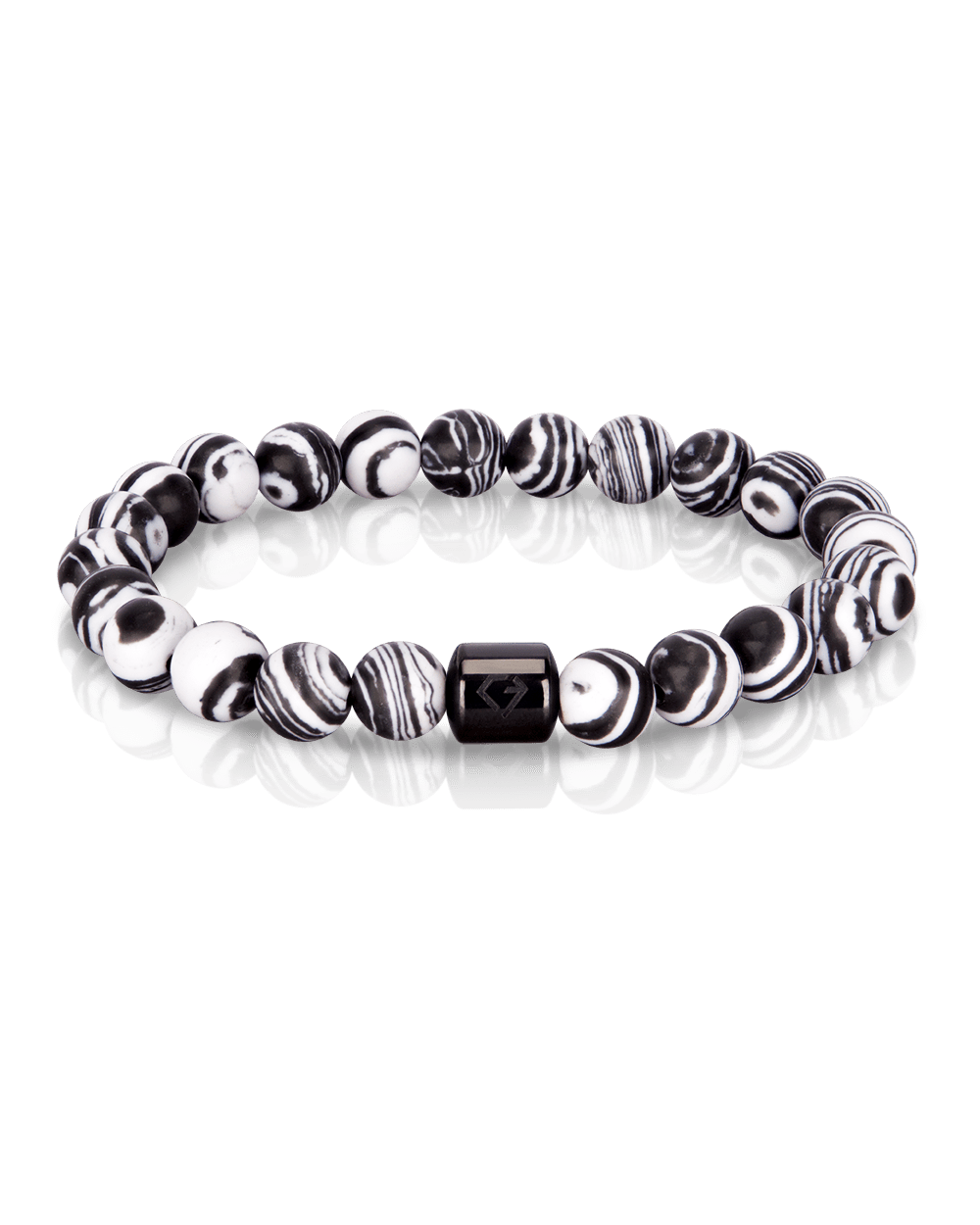 cascary armband chic limited 01 50 whiteblack kiss cy cab 002 CASCARY 💎 Armband chic – Zebra Jasper - LIMITED 01-50/50