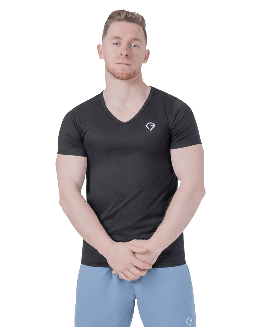 cascary figurbetontes slim fit t shirt mit v ausschnitt 36203 1 CA 008 00 CASCARY 💎 figurbetontes Slim Fit T-Shirt mit V-Neck